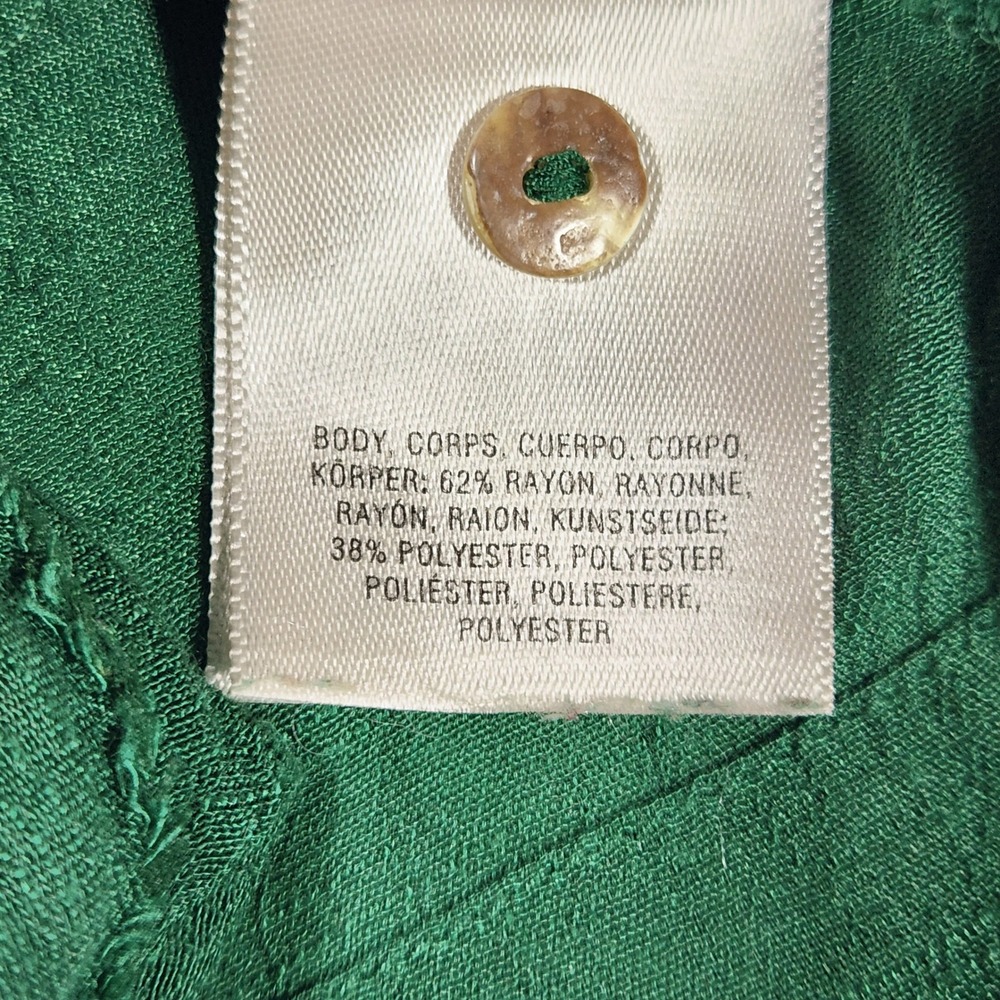 Maeve Anthropologie Green Pintuck Sleeveless Babydoll Blouse Top Small Emerald - Picture 8 of 10